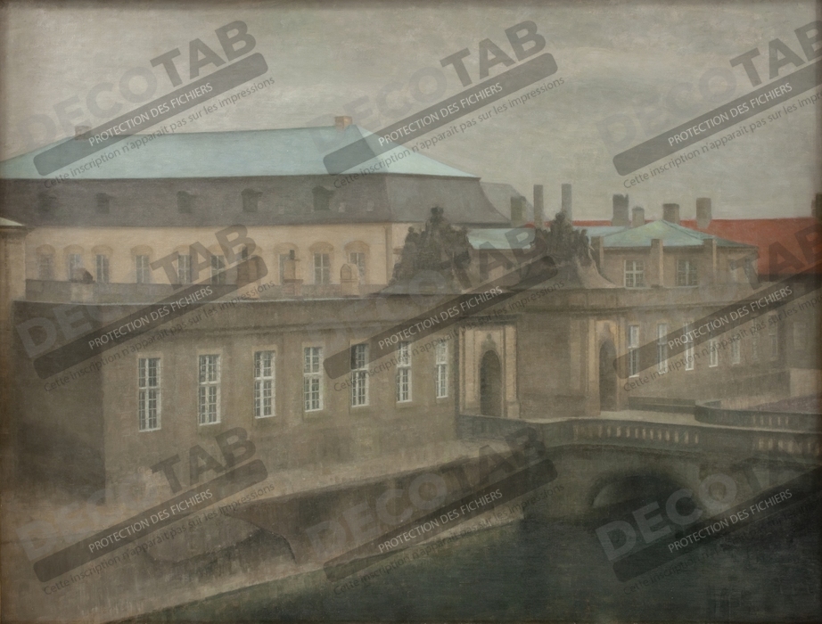 Reproduction Vue du palais de Christiansborg. Fin de l'automne de Hammershøi, Vilhelm