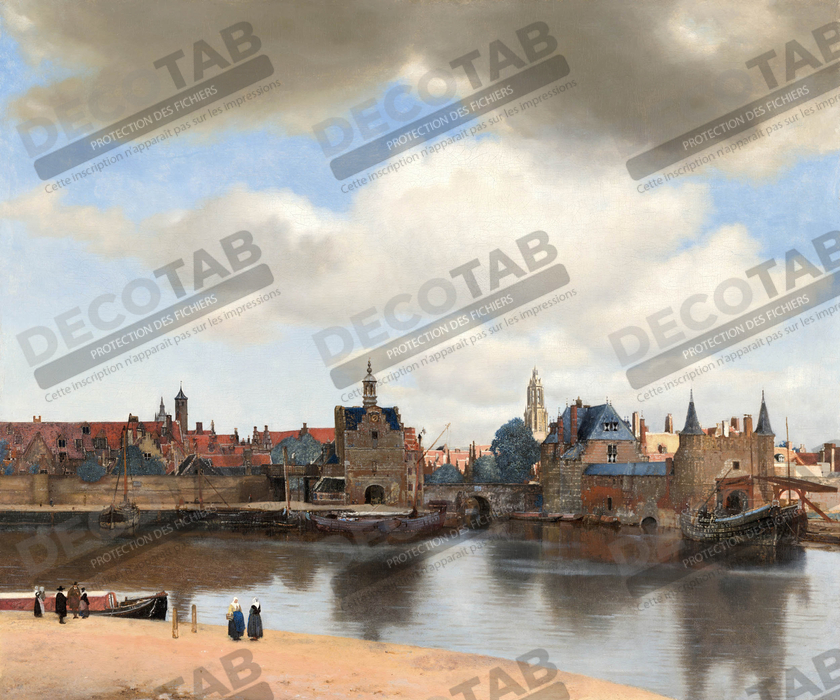 Reprodction Vermeer : Vue de Delft
