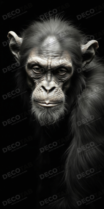 Tableau singe - Portrait chimpanzé studio