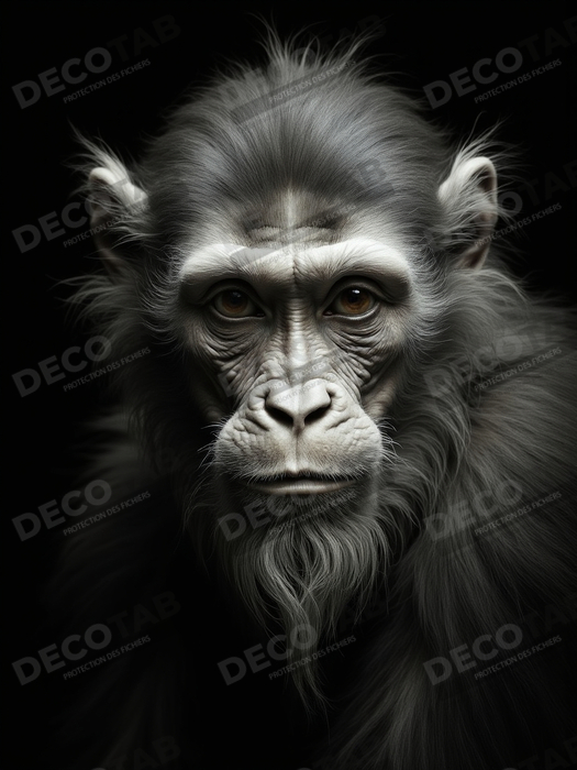 Tableau singe - Portrait chimpanzé studio