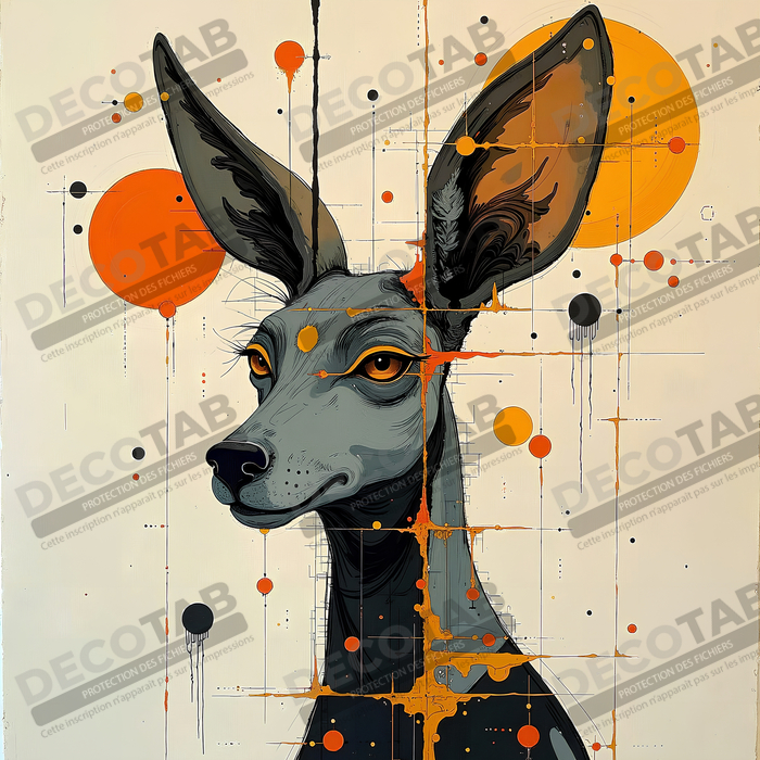 Animal imaginaire style peinture moderne